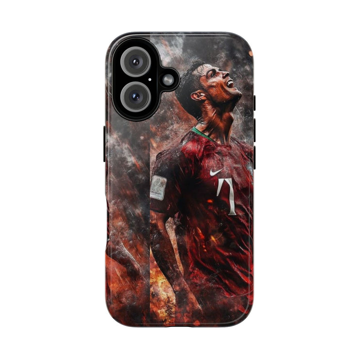 Tough Cases - Fiery Soccer Fan iPhone Case for Sports Enthusiasts