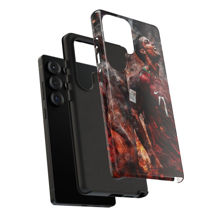 Tough Cases - Fiery Soccer Fan iPhone Case for Sports Enthusiasts