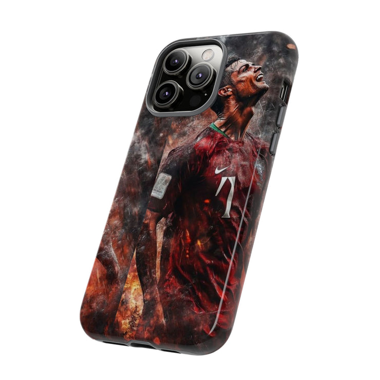 Tough Cases - Fiery Soccer Fan iPhone Case for Sports Enthusiasts