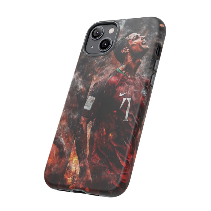 Tough Cases - Fiery Soccer Fan iPhone Case for Sports Enthusiasts