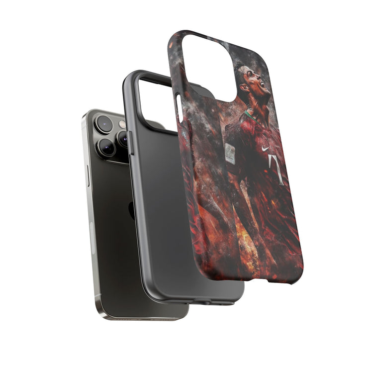 Tough Cases - Fiery Soccer Fan iPhone Case for Sports Enthusiasts