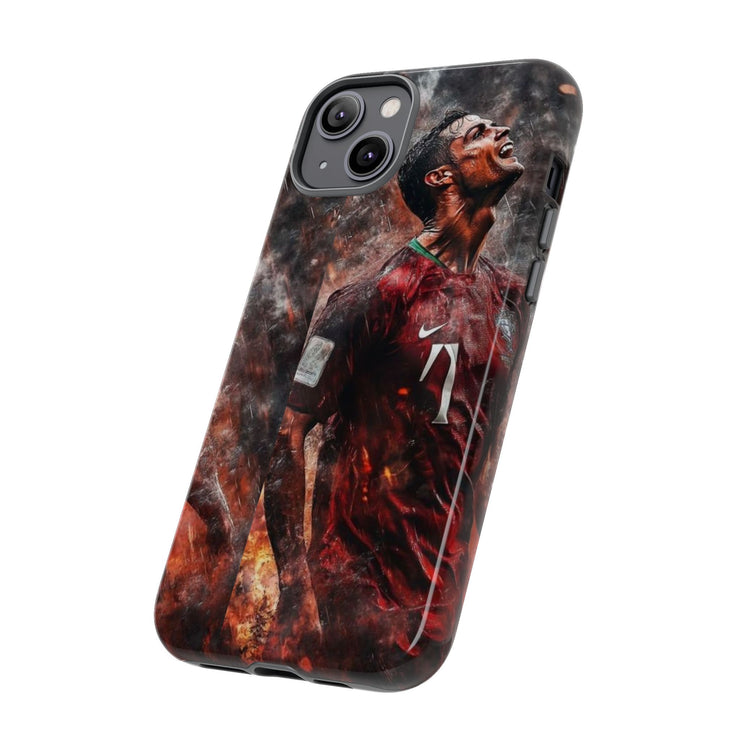 Tough Cases - Fiery Soccer Fan iPhone Case for Sports Enthusiasts