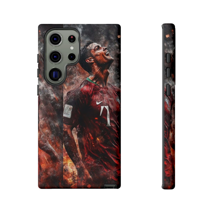 Tough Cases - Fiery Soccer Fan iPhone Case for Sports Enthusiasts