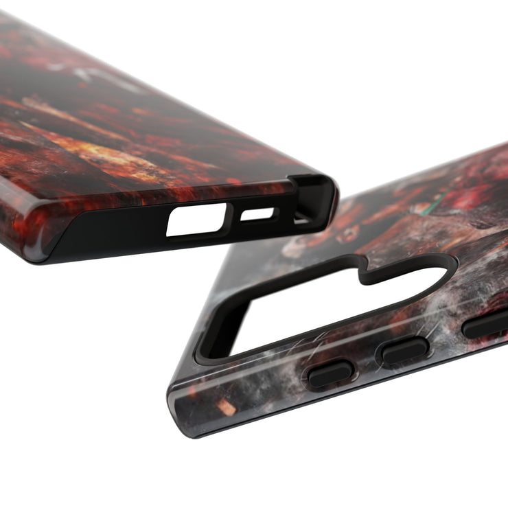 Tough Cases - Fiery Soccer Fan iPhone Case for Sports Enthusiasts