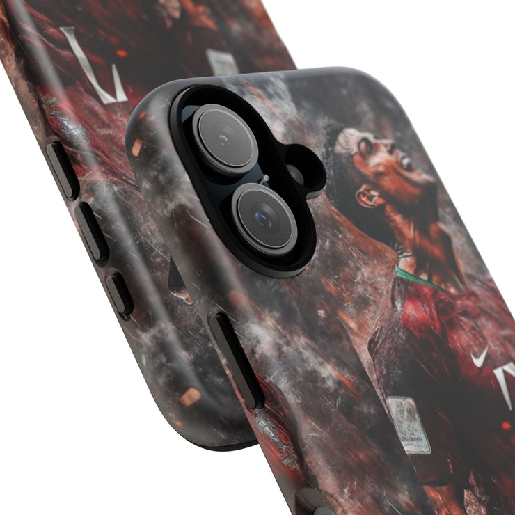 Tough Cases - Fiery Soccer Fan iPhone Case for Sports Enthusiasts