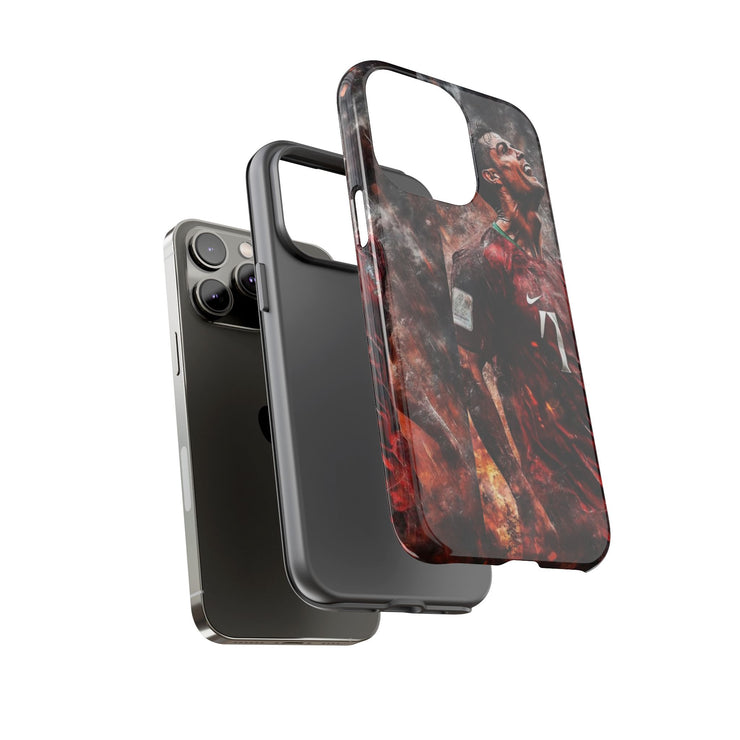 Tough Cases - Fiery Soccer Fan iPhone Case for Sports Enthusiasts