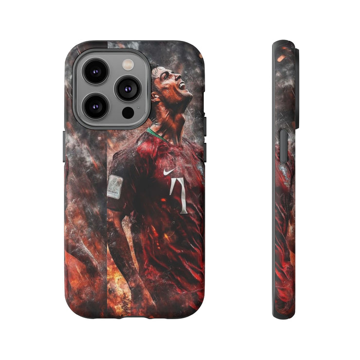 Tough Cases - Fiery Soccer Fan iPhone Case for Sports Enthusiasts