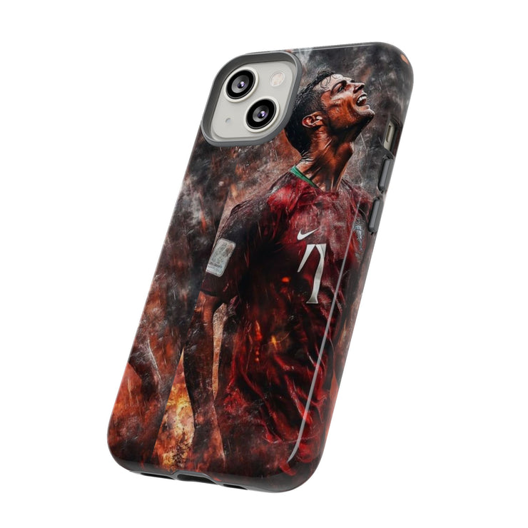 Tough Cases - Fiery Soccer Fan iPhone Case for Sports Enthusiasts