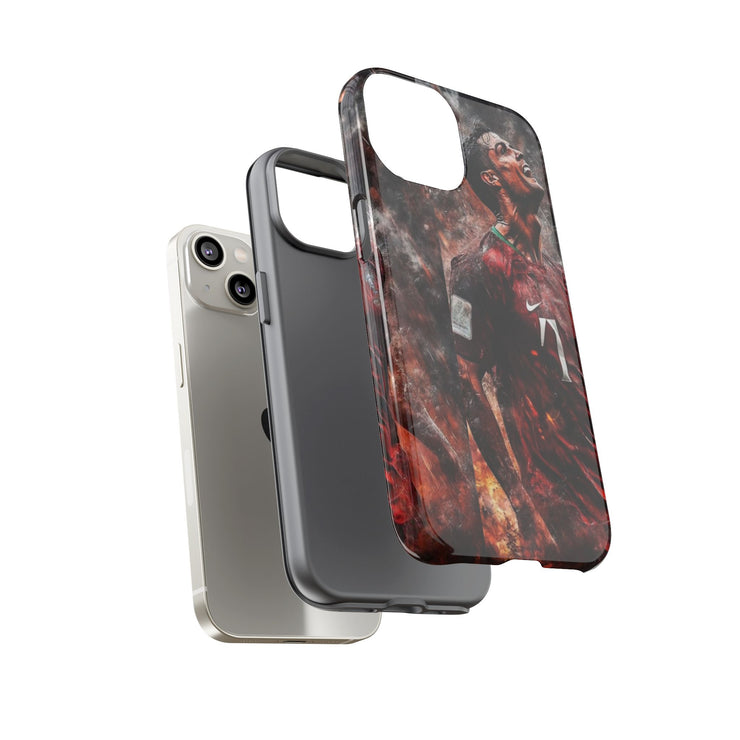 Tough Cases - Fiery Soccer Fan iPhone Case for Sports Enthusiasts