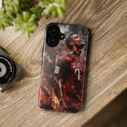 Tough Cases - Fiery Soccer Fan iPhone Case for Sports Enthusiasts