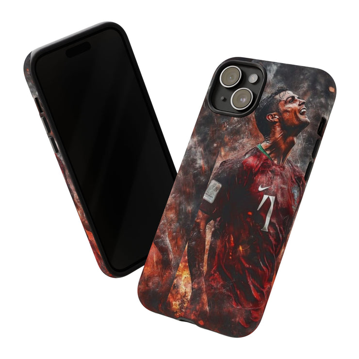 Tough Cases - Fiery Soccer Fan iPhone Case for Sports Enthusiasts