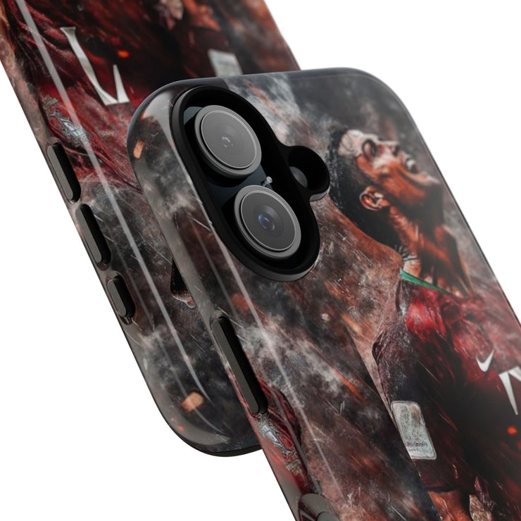 Tough Cases - Fiery Soccer Fan iPhone Case for Sports Enthusiasts