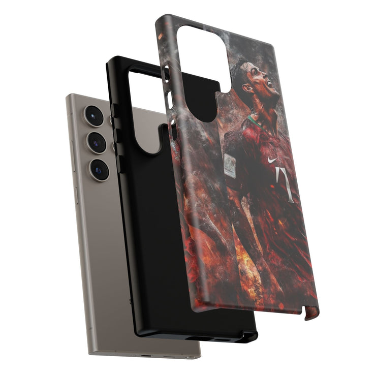 Tough Cases - Fiery Soccer Fan iPhone Case for Sports Enthusiasts