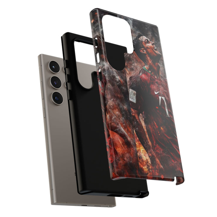 Tough Cases - Fiery Soccer Fan iPhone Case for Sports Enthusiasts