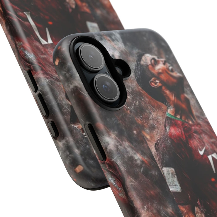 Tough Cases - Fiery Soccer Fan iPhone Case for Sports Enthusiasts