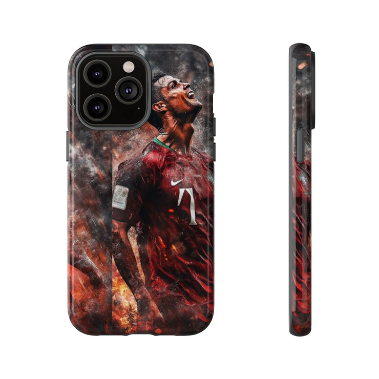 Tough Cases - Fiery Soccer Fan iPhone Case for Sports Enthusiasts