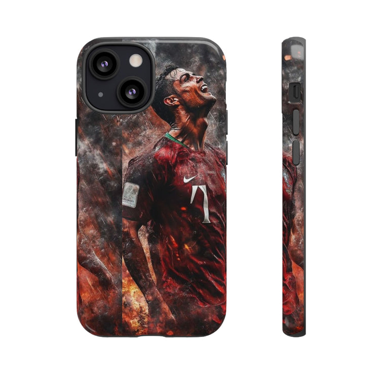 Tough Cases - Fiery Soccer Fan iPhone Case for Sports Enthusiasts