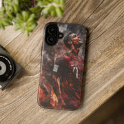 Tough Cases - Fiery Soccer Fan iPhone Case for Sports Enthusiasts