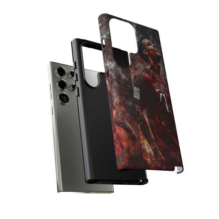 Tough Cases - Fiery Soccer Fan iPhone Case for Sports Enthusiasts
