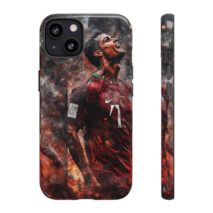 Tough Cases - Fiery Soccer Fan iPhone Case for Sports Enthusiasts