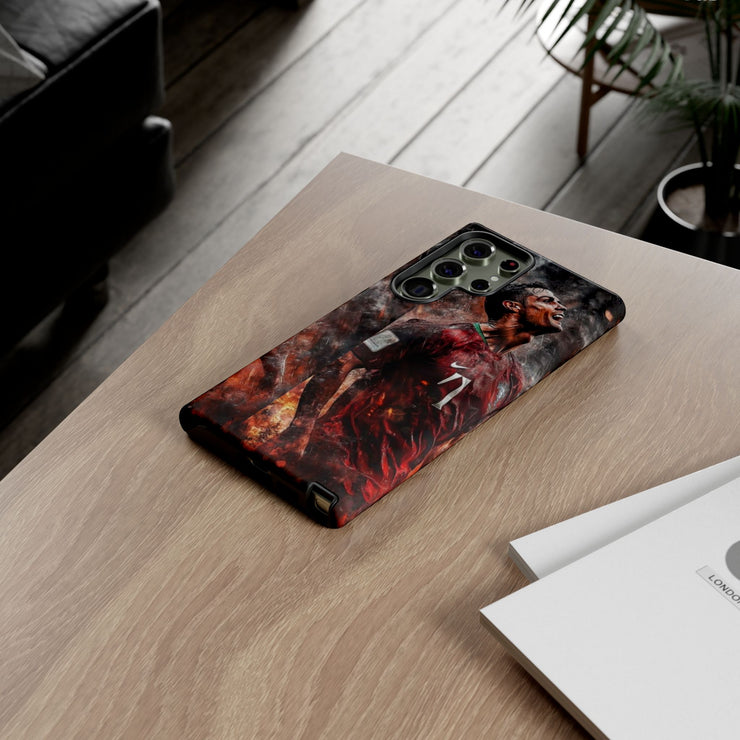 Tough Cases - Fiery Soccer Fan iPhone Case for Sports Enthusiasts
