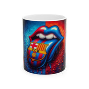 Barcelona Soccer Fan Ceramic Mug - 11oz & 15oz - Vibrant Football Art