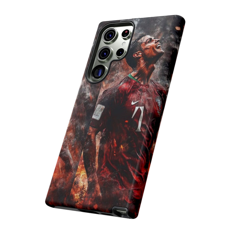 Tough Cases - Fiery Soccer Fan iPhone Case for Sports Enthusiasts
