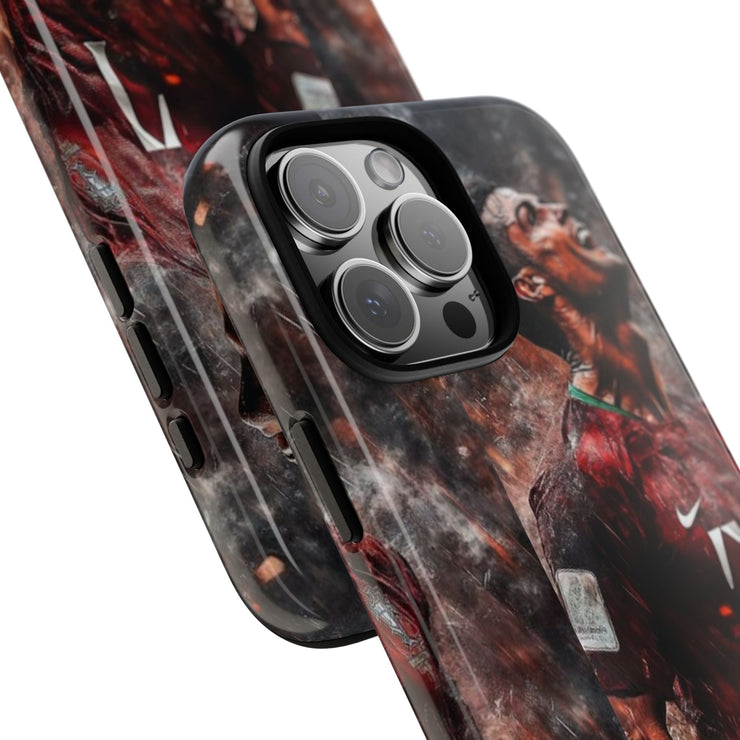Tough Cases - Fiery Soccer Fan iPhone Case for Sports Enthusiasts