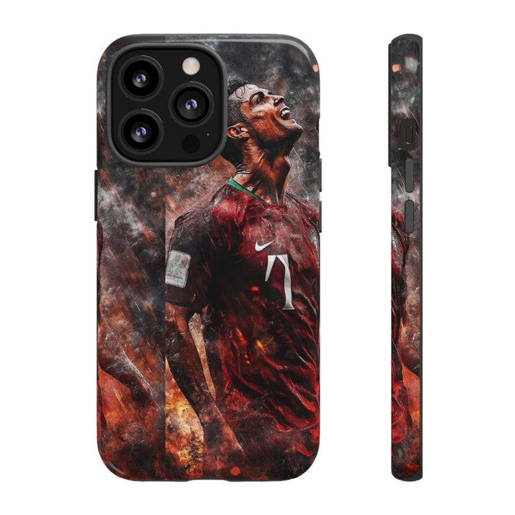 Tough Cases - Fiery Soccer Fan iPhone Case for Sports Enthusiasts