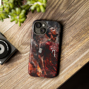 Tough Cases - Fiery Soccer Fan iPhone Case for Sports Enthusiasts
