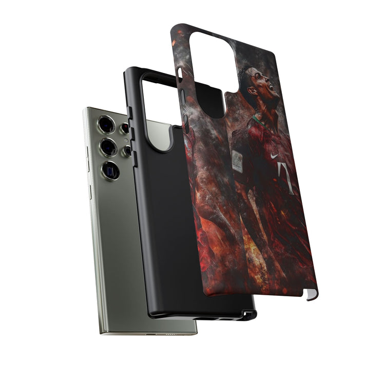 Tough Cases - Fiery Soccer Fan iPhone Case for Sports Enthusiasts