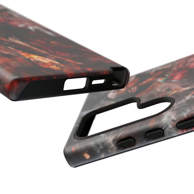 Tough Cases - Fiery Soccer Fan iPhone Case for Sports Enthusiasts