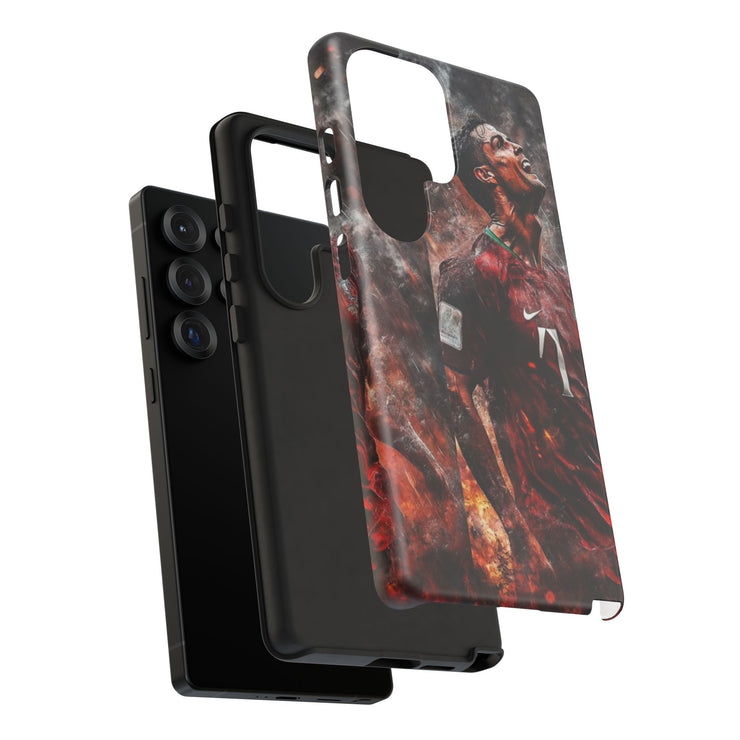 Tough Cases - Fiery Soccer Fan iPhone Case for Sports Enthusiasts