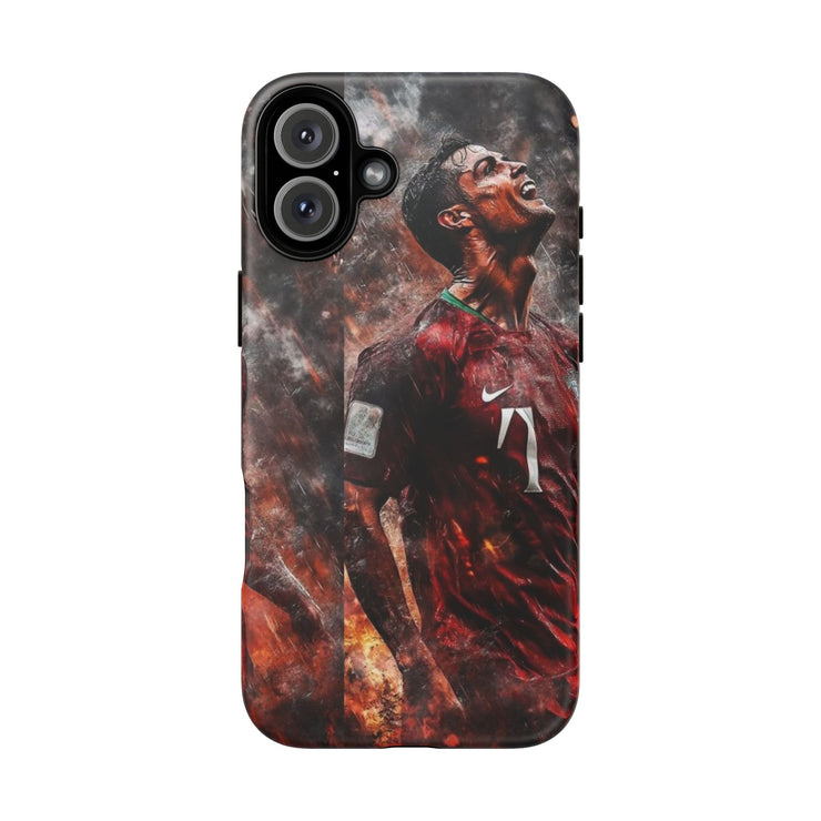Tough Cases - Fiery Soccer Fan iPhone Case for Sports Enthusiasts