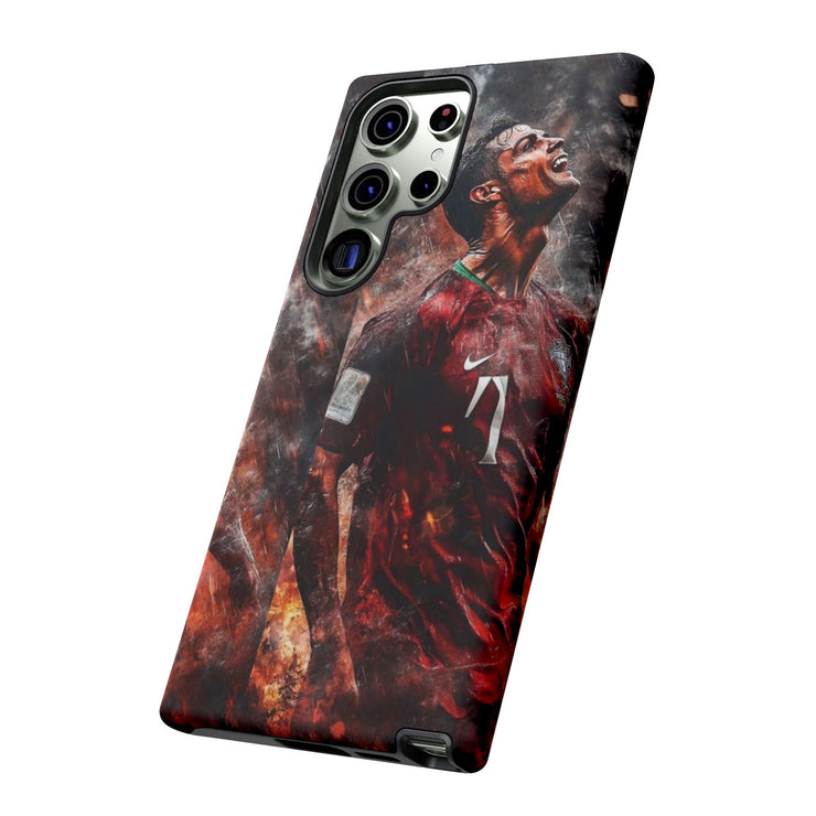 Tough Cases - Fiery Soccer Fan iPhone Case for Sports Enthusiasts