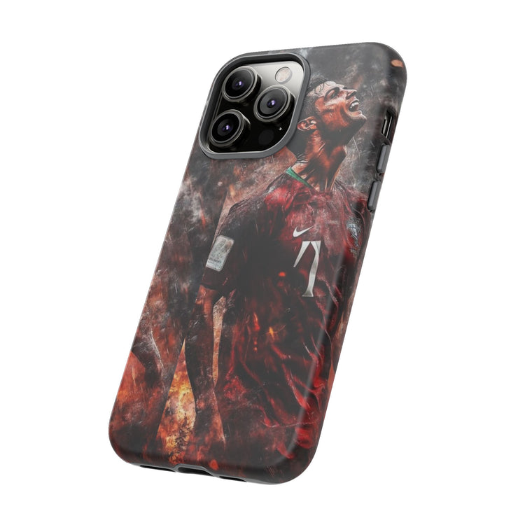Tough Cases - Fiery Soccer Fan iPhone Case for Sports Enthusiasts