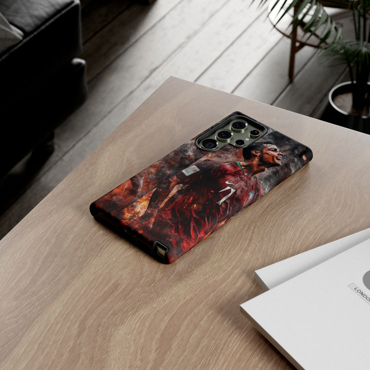 Tough Cases - Fiery Soccer Fan iPhone Case for Sports Enthusiasts