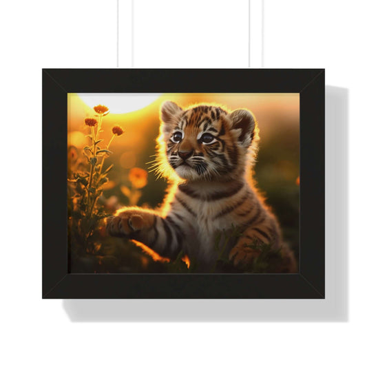Cute Tiger Cub Framed Poster - Perfect Wall Art for Animal Lovers - Buy Now at shCute Tiger Cub Framed Poster - Perfect Wall Art for Animal LoversPosterPrintifyShekh Brend25006572489055031327op_name