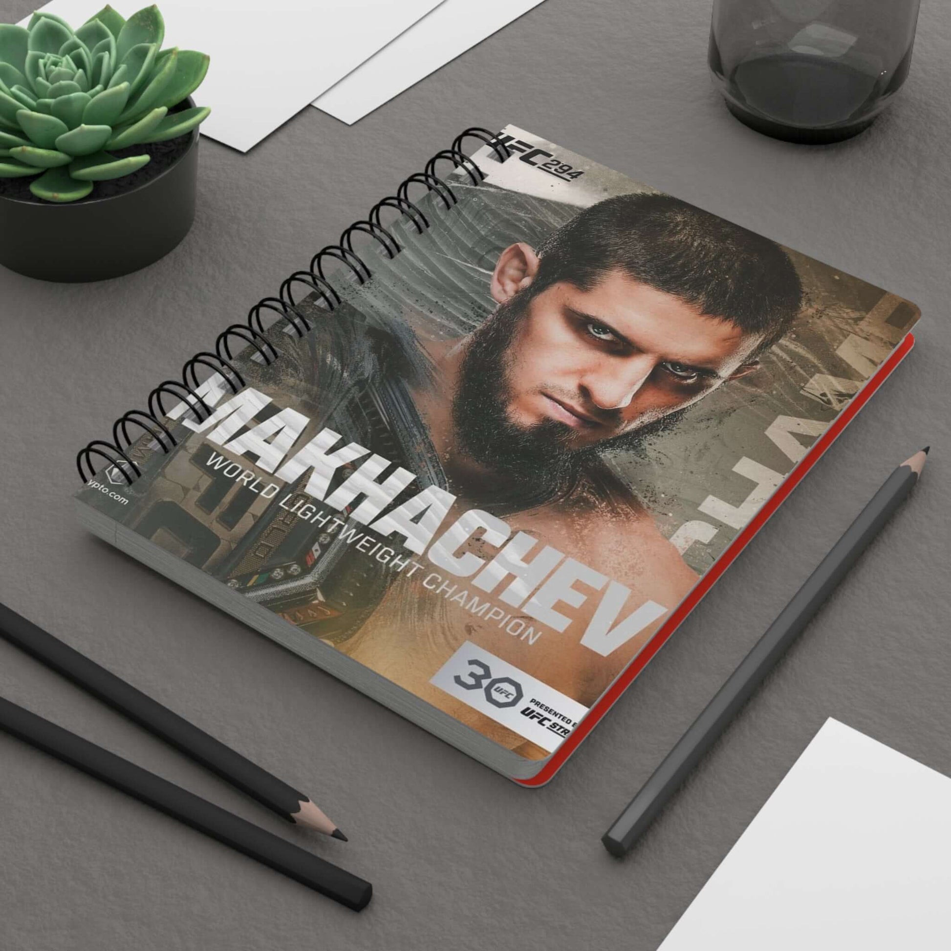 Islam Makhachev Champion Spiral Bound Journal – Perfect Gift for UFC Fans - Buy Now at shIslam Makhachev Champion Spiral Bound Journal – Perfect Gift for UFC FansPaper productsPrintifyShekh Brend49750579221201380279op_name