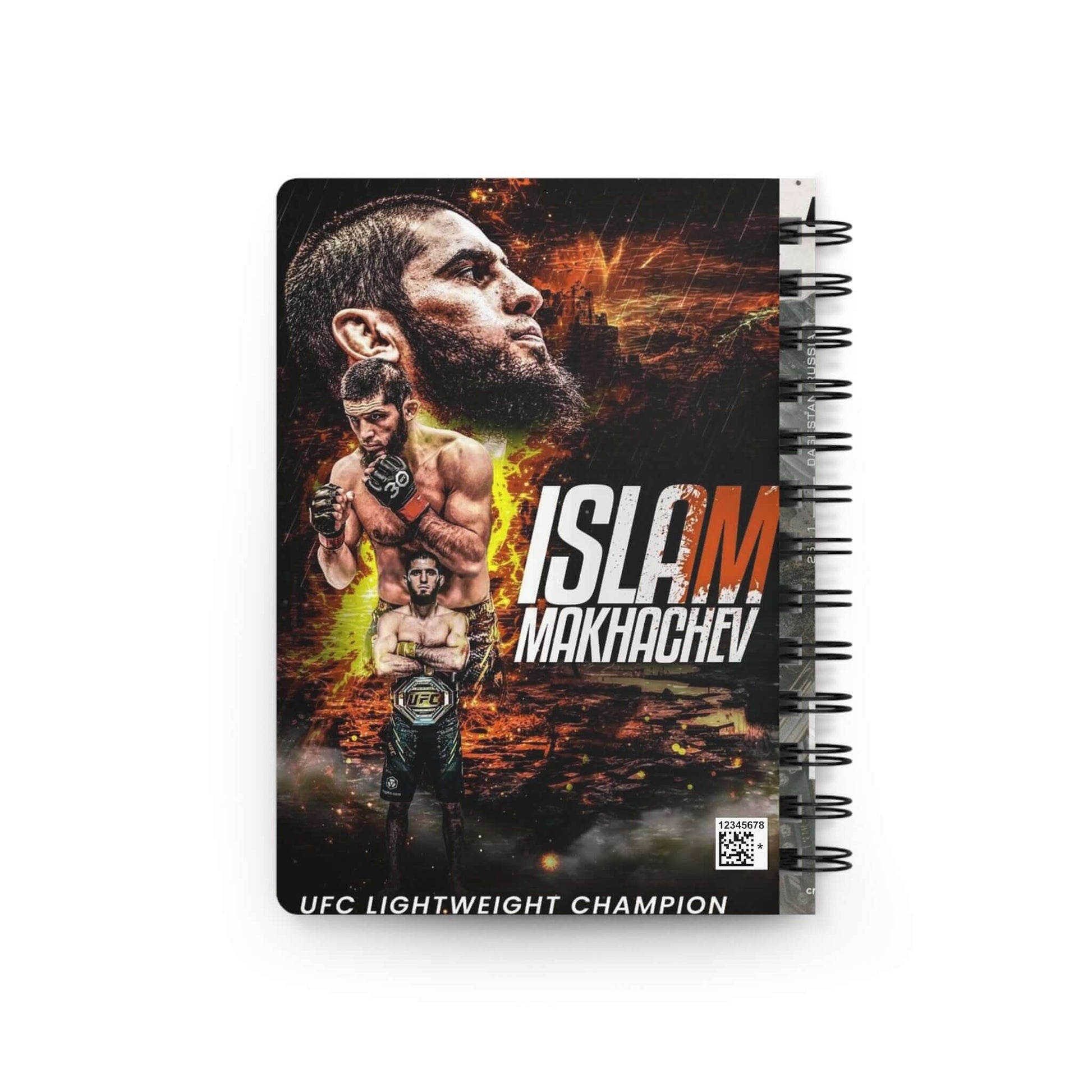 Islam Makhachev Champion Spiral Bound Journal – Perfect Gift for UFC Fans - Buy Now at shIslam Makhachev Champion Spiral Bound Journal – Perfect Gift for UFC FansPaper productsPrintifyShekh Brend49750579221201380279op_name