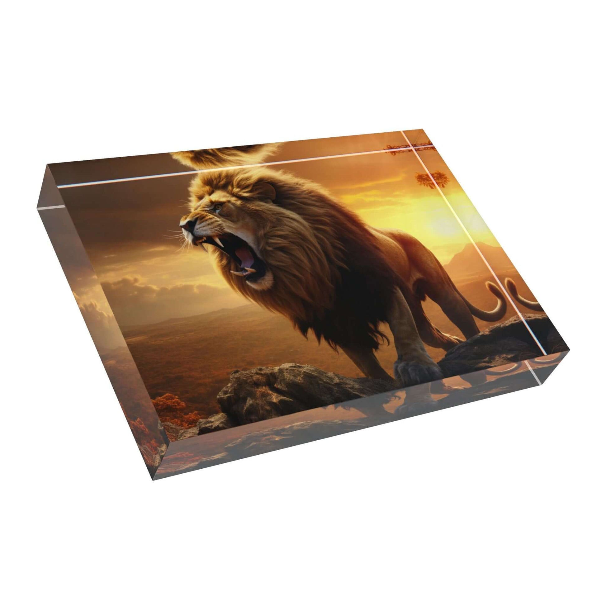 Majestic Lion Photo Block - Stunning Home Decor for Animal Lovers - Buy Now at shMajestic Lion Photo Block - Stunning Home Decor for Animal LoversHome DecorPrintifyShekh Brend40948987291266877258op_name