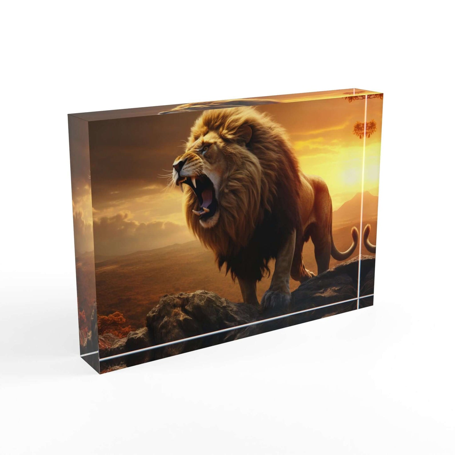 Majestic Lion Photo Block - Stunning Home Decor for Animal Lovers - Buy Now at shMajestic Lion Photo Block - Stunning Home Decor for Animal LoversHome DecorPrintifyShekh Brend40948987291266877258op_name