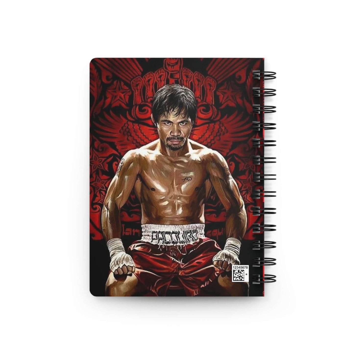 Manny Pacquiao Inspired Spiral Bound Journal - Perfect for Sports Fans & Fighters - Buy Now at shManny Pacquiao Inspired Spiral Bound Journal - Perfect for Sports Fans & FightersPaper productsPrintifyShekh Brend26758690417367678288op_name
