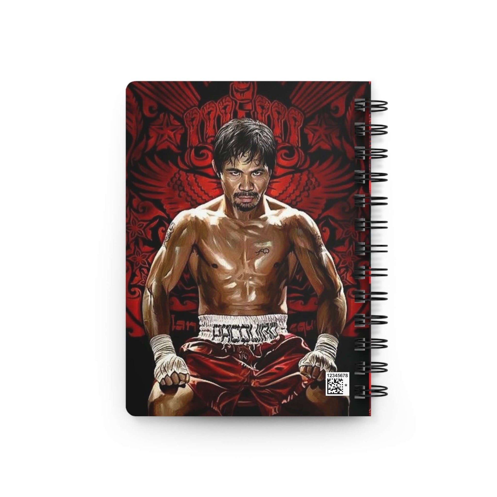 Manny Pacquiao Inspired Spiral Bound Journal - Perfect for Sports Fans & Fighters - Buy Now at shManny Pacquiao Inspired Spiral Bound Journal - Perfect for Sports Fans & FightersPaper productsPrintifyShekh Brend26758690417367678288op_name