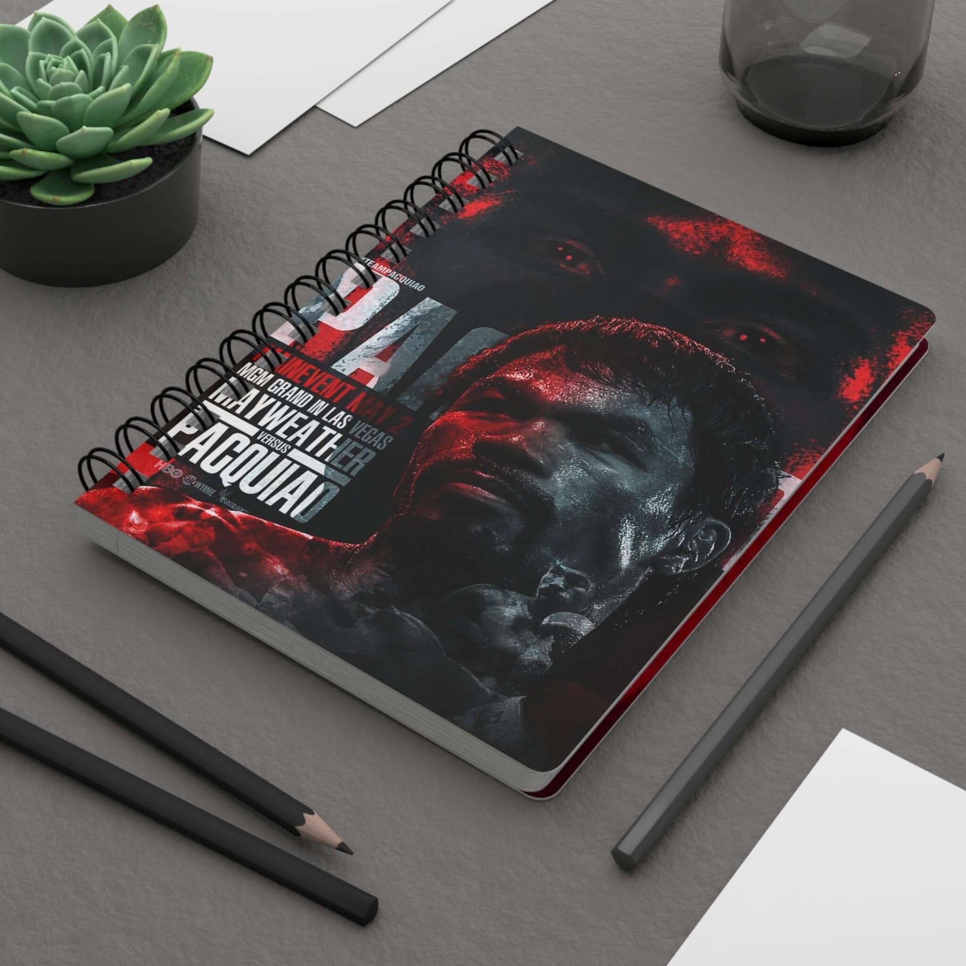 Manny Pacquiao Inspired Spiral Bound Journal - Perfect for Sports Fans & Fighters - Buy Now at shManny Pacquiao Inspired Spiral Bound Journal - Perfect for Sports Fans & FightersPaper productsPrintifyShekh Brend26758690417367678288op_name