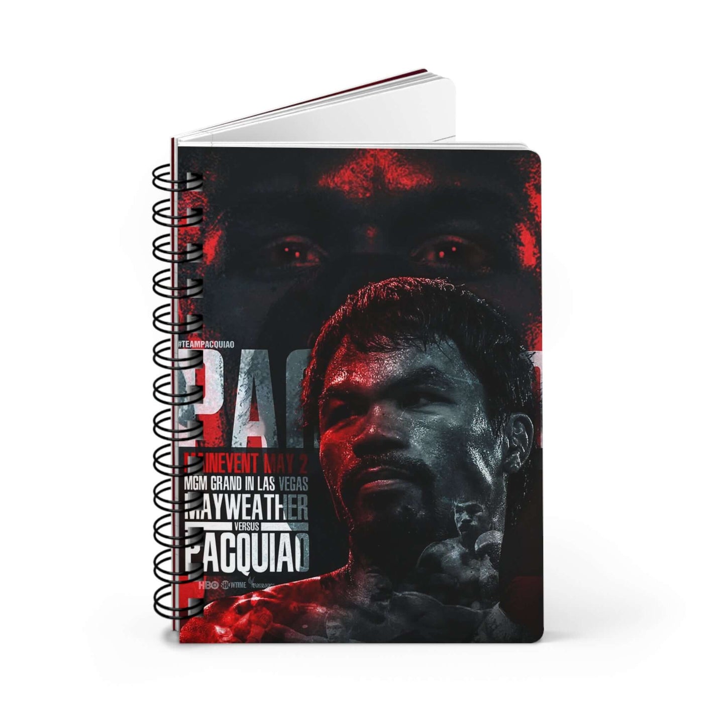 Manny Pacquiao Inspired Spiral Bound Journal - Perfect for Sports Fans & Fighters - Buy Now at shManny Pacquiao Inspired Spiral Bound Journal - Perfect for Sports Fans & FightersPaper productsPrintifyShekh Brend26758690417367678288op_name