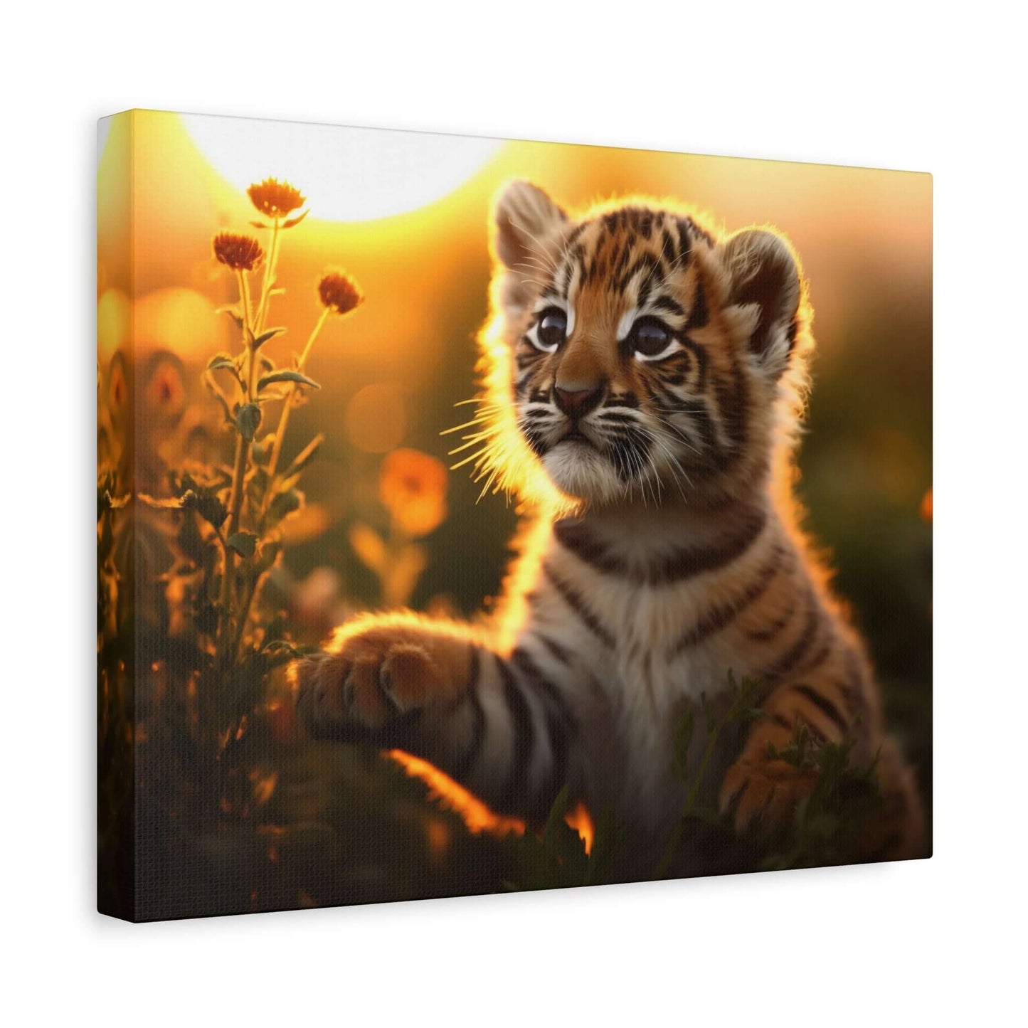 Whimsical Tiger Cub Canvas Wall Art | Stretched Matte Print for Kid's Room Decor - Buy Now at shWhimsical Tiger Cub Canvas Wall Art | Stretched Matte Print for Kid's Room DecorCanvasPrintifyShekh Brend67350600244755866972op_name