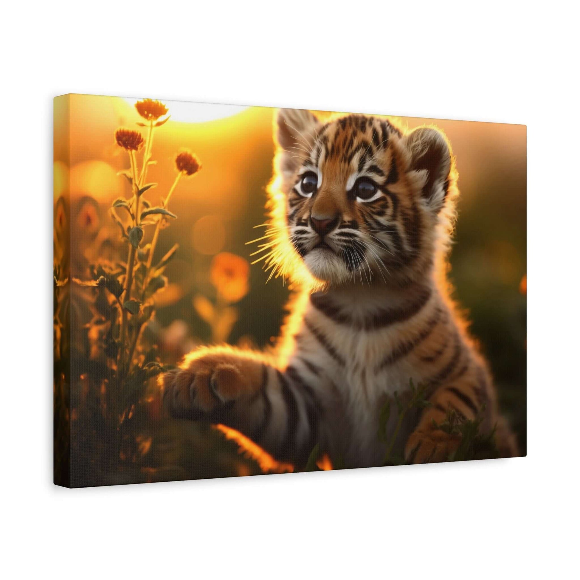 Whimsical Tiger Cub Canvas Wall Art | Stretched Matte Print for Kid's Room Decor - Buy Now at shWhimsical Tiger Cub Canvas Wall Art | Stretched Matte Print for Kid's Room DecorCanvasPrintifyShekh Brend67350600244755866972op_name