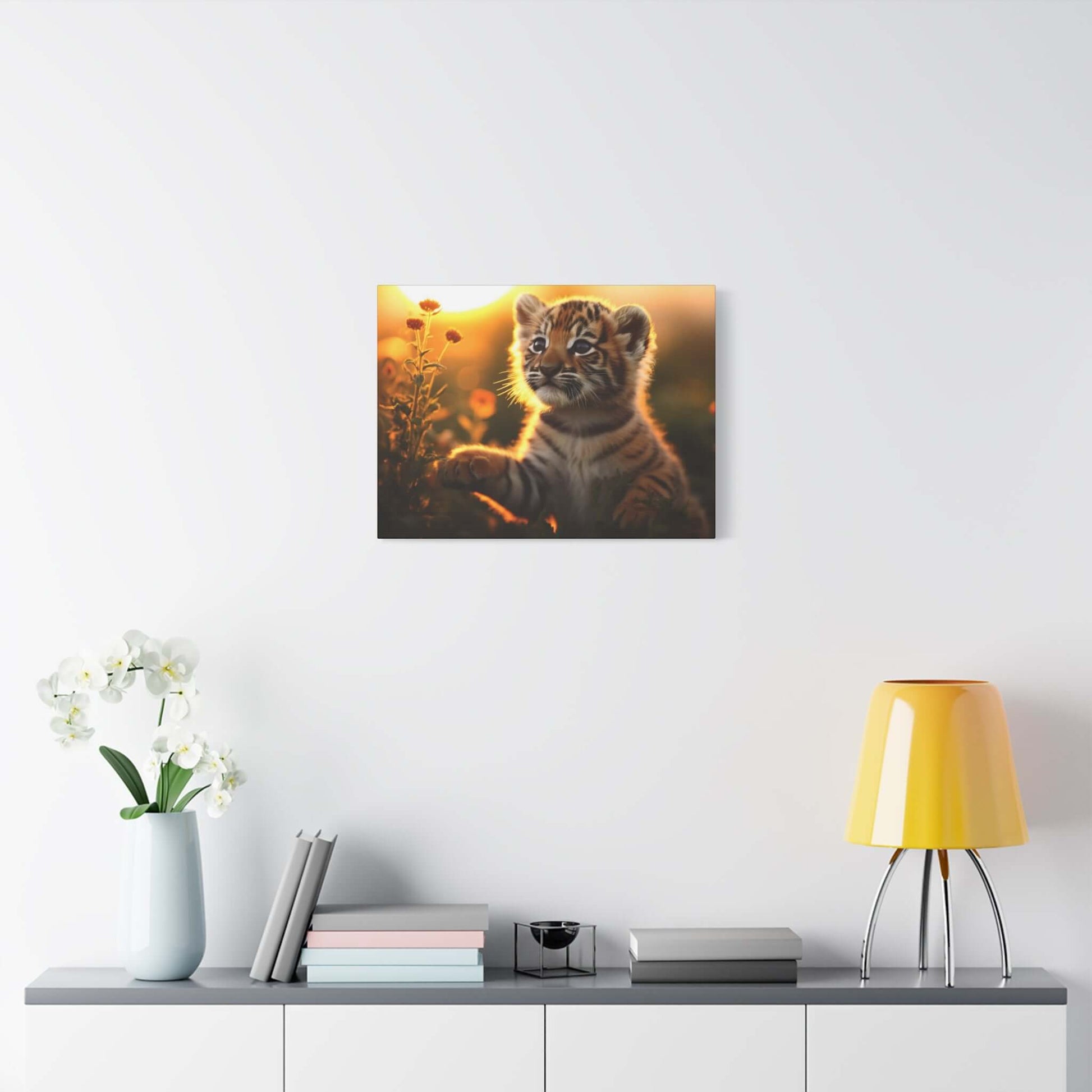 Whimsical Tiger Cub Canvas Wall Art | Stretched Matte Print for Kid's Room Decor - Buy Now at shWhimsical Tiger Cub Canvas Wall Art | Stretched Matte Print for Kid's Room DecorCanvasPrintifyShekh Brend67350600244755866972op_name