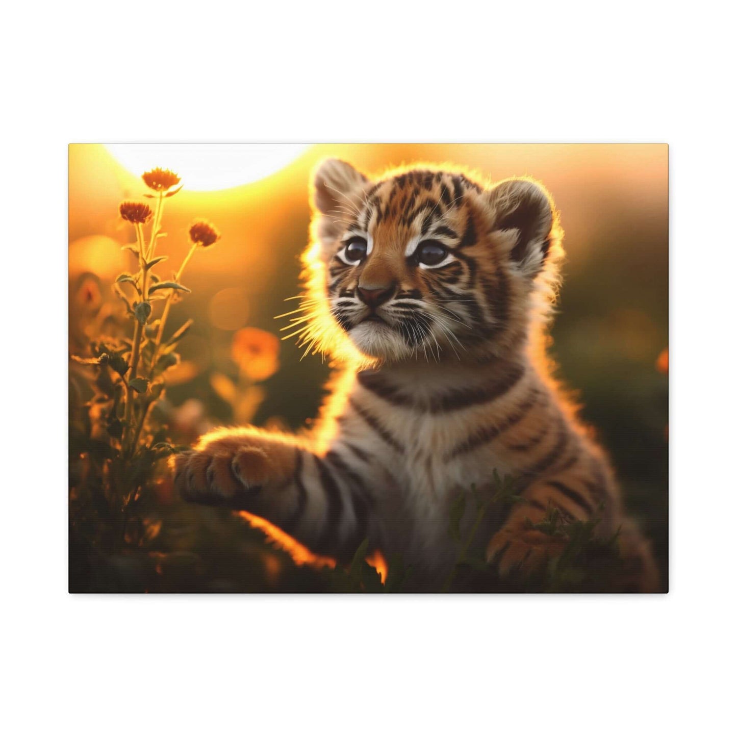 Whimsical Tiger Cub Canvas Wall Art | Stretched Matte Print for Kid's Room Decor - Buy Now at shWhimsical Tiger Cub Canvas Wall Art | Stretched Matte Print for Kid's Room DecorCanvasPrintifyShekh Brend67350600244755866972op_name